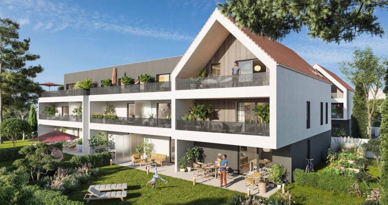 Achat / Vente appartement neuf Oberschaeffolsheim à 8 km de Strasbourg (67203) - Réf. 8428